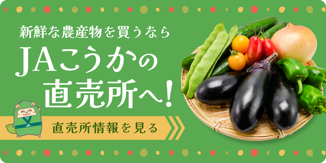 JAこうかの直売所へ！